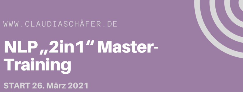 NLP „2 in 1“ das integrale Master-Training 2021